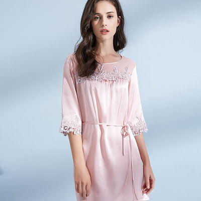 Real Pure Silk Nightgown For Women