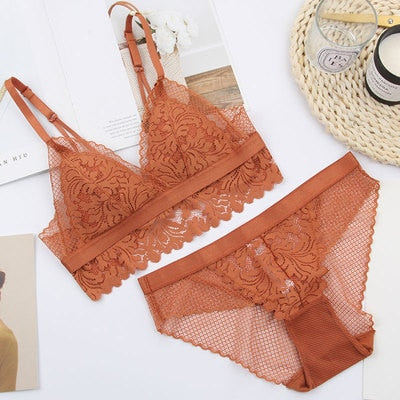 Full lace wireless cotton cup comfortable