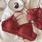 Womens Comfort Push-Up Deep V Bra