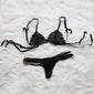 Hollow Bra Sexy Lingerie Bra Set