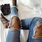 Fashion Cool Star Printed Fishnet Tights