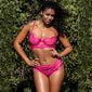 Transparente Jartiyer Sexy Set Plus Size
