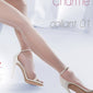 Womens back striped stockings transparent