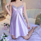 Ladies Sexy Silk Satin Night Dress